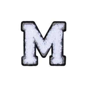 Letter M Patch – M Black/White