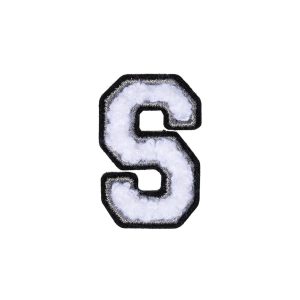 Letter S Patch – S Black/White