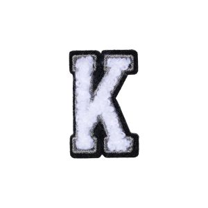 Letter K Patch – K Black/White