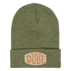 HEYDUDE Patch Beanie – Pine