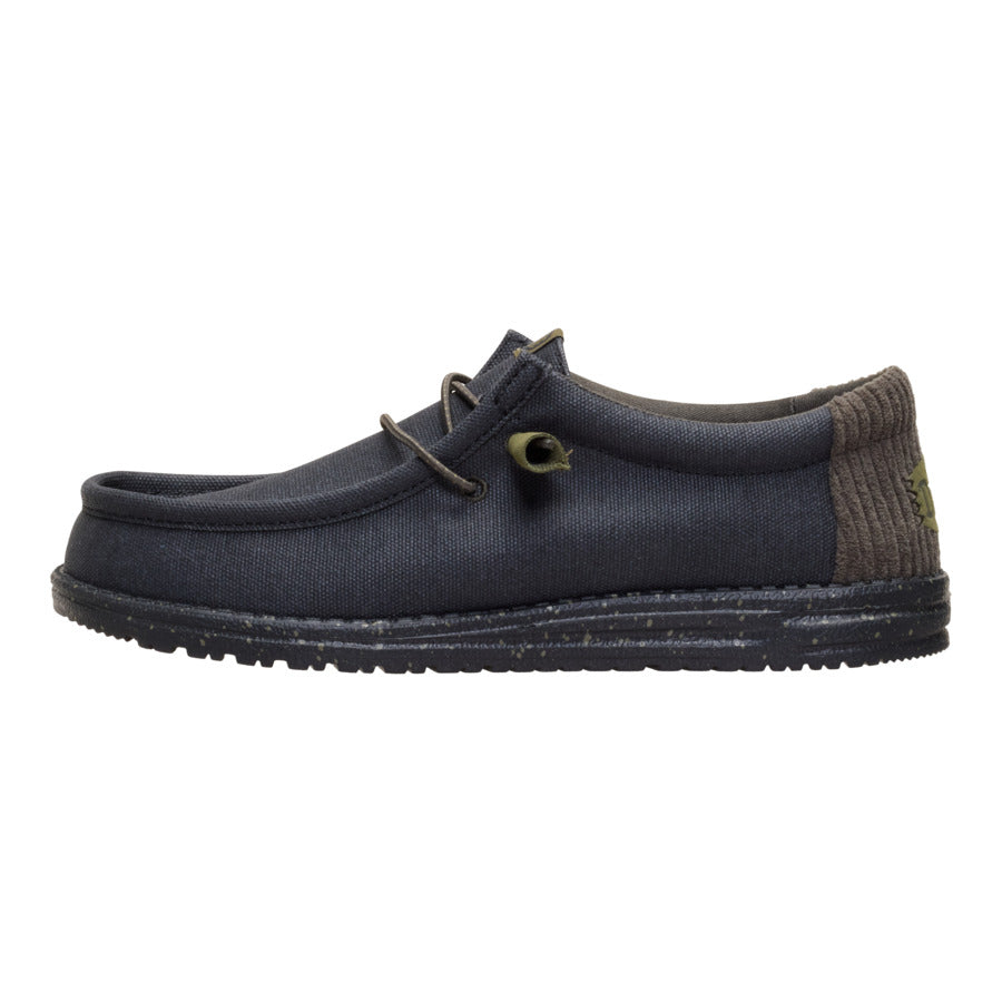 Wally Waxed Casual – Black/Black