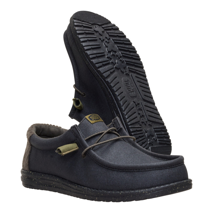 Wally Waxed Casual – Black/Black - Image 3
