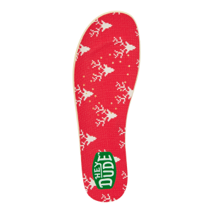 Reindeer Fair Isle Insoles – Red/Green
